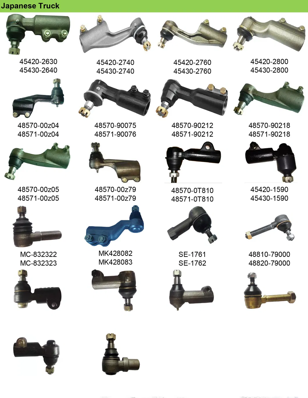 OEM High Quality Left and Right Ball Joint Tie Rod End 1-43150-801-0 1-43150-802-0