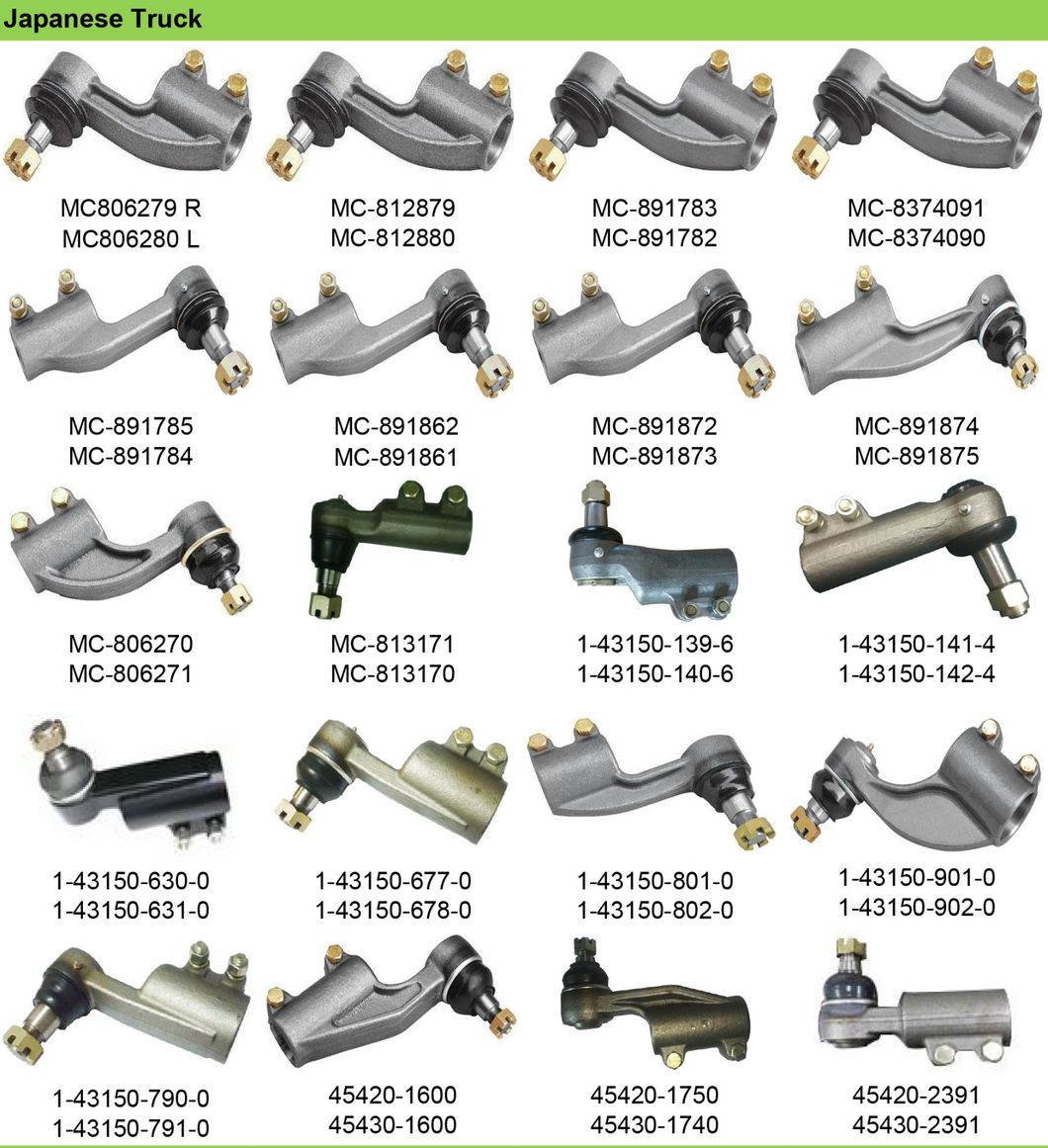 OEM Left and Right Ball Joint Tie Rod End with Top Technology 1-43150-139-6 1-43150-140-6