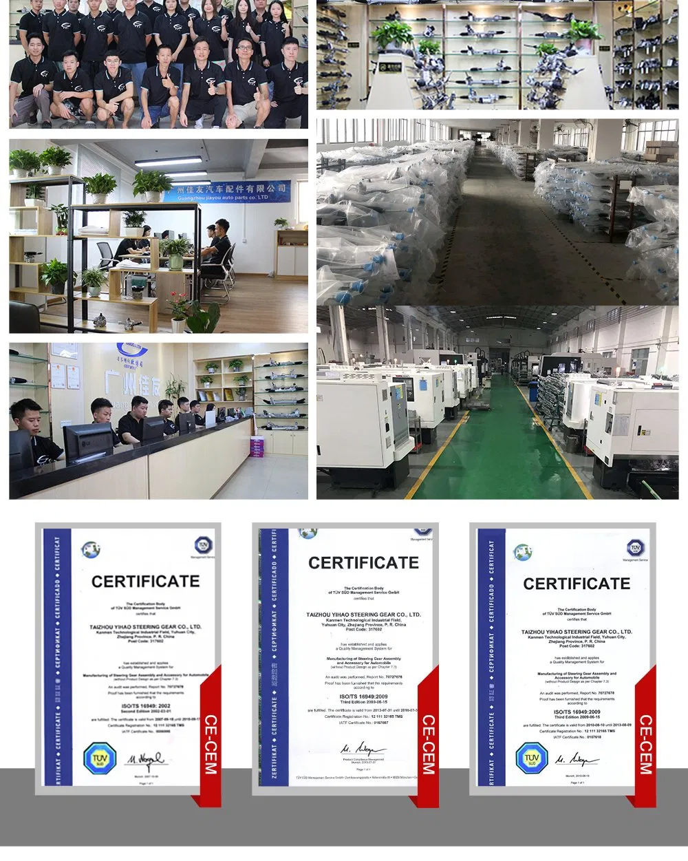 Power Steering Rack Rhd Steering Gear Box for Toyota Camry Acv40 Es350 03-11 44200-06280 40120-33500 44200-33370 44200-06310