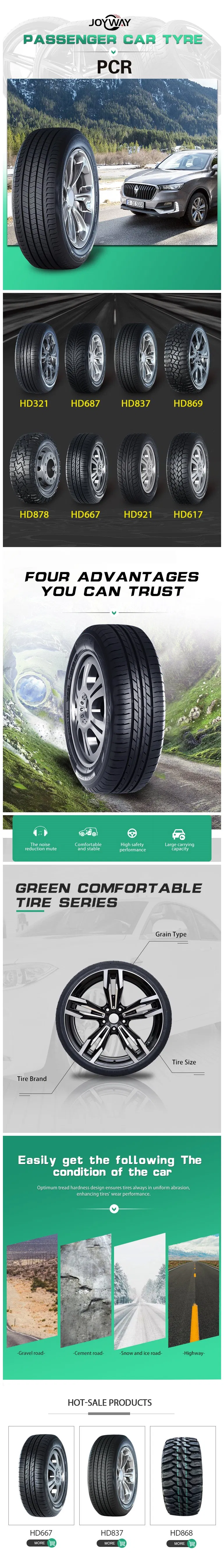 Radial Car Tire Bus Tire 13 14 15 16 17 18 19 20 Inch Good Price Joyroad Brand Tyre/Centara Brand Tire/Haida Brand PCR Tyre
