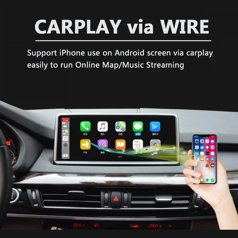 Silverstrong Carplay Android Car Multimedia Player MP5 for BMW 5 Series E60 E61 E63 E64 E90 E91 E92 525 530 CCC Cic Idrive 720p Camera Support