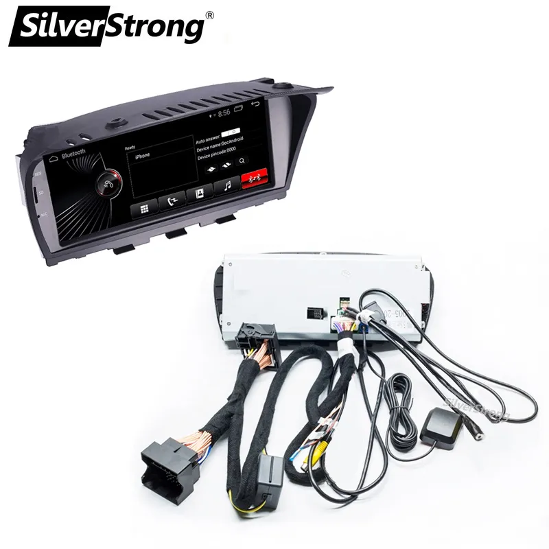 Silverstrong Carplay Android Car Multimedia Player MP5 for BMW 5 Series E60 E61 E63 E64 E90 E91 E92 525 530 CCC Cic Idrive 720p Camera Support