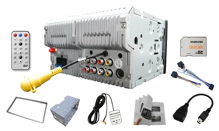 Wholesale Universal 2 DIN 6.2 Inch Touch screen Car DVD Video with Am/Bluetooth/USB