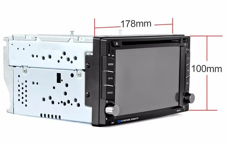 Wholesale Universal 2 DIN 6.2 Inch Touch screen Car GPS Navigation with Am/Bluetooth/USB
