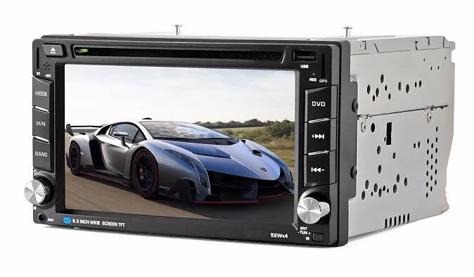 Wholesale Universal 2 DIN 6.2 Inch Touch screen Car GPS Navigation with Am/Bluetooth/USB