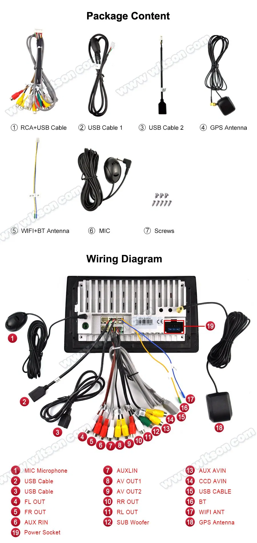 Witson Android 10 Car DVD Player GPS Navigation for Chevrolet Epica 2007-2012