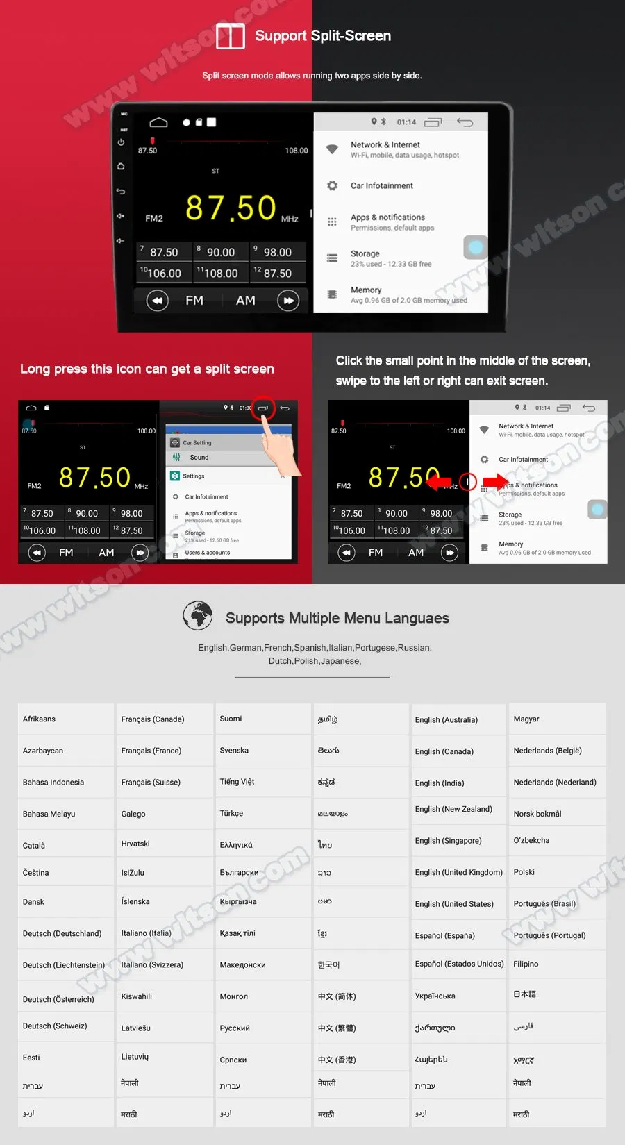 Witson Android 10 Car DVD Player GPS Navigation for Chevrolet Epica 2007-2012
