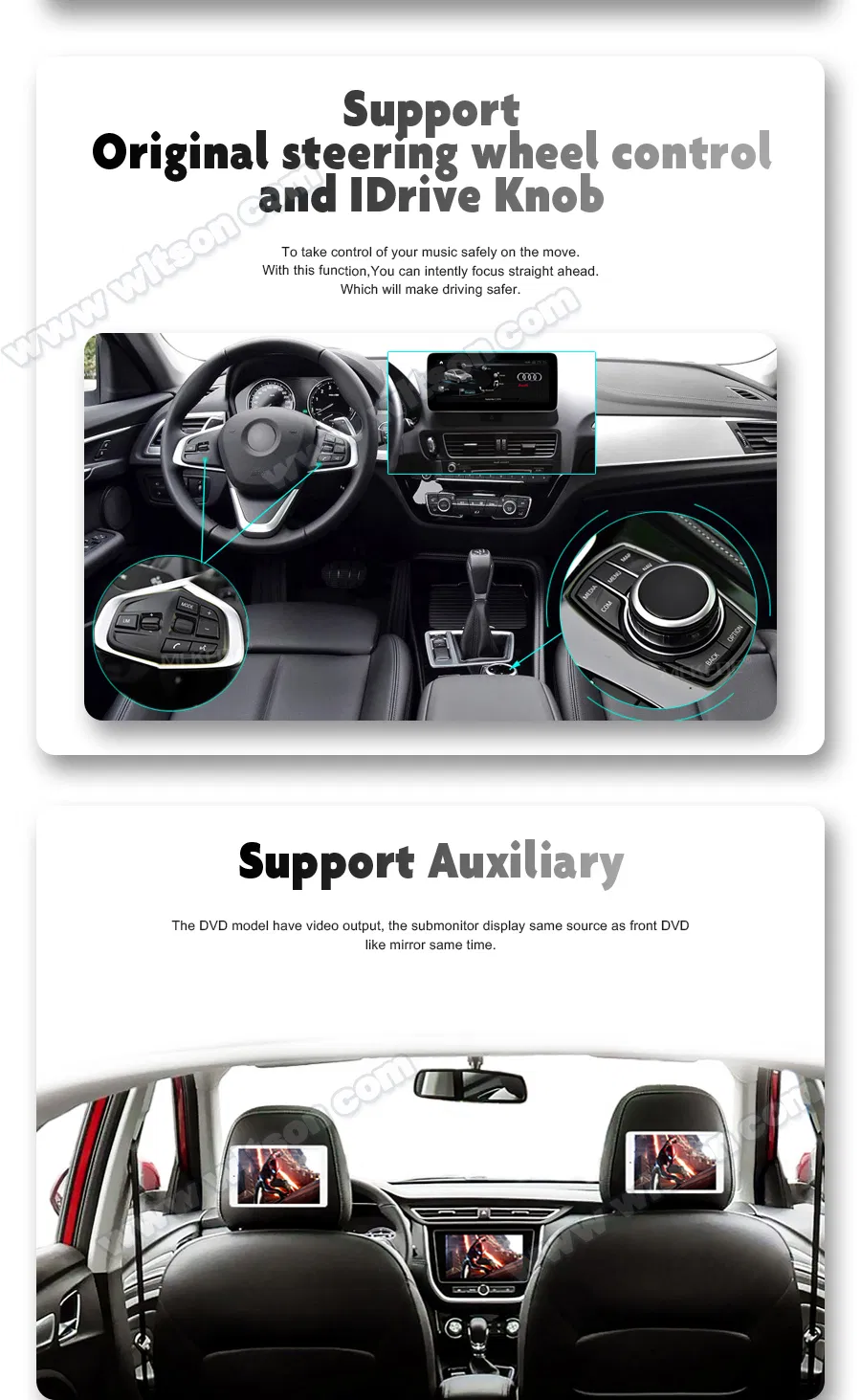 Witson Android 10 System Car GPS Navi for Audi A4 A5 2008-2016 Rhd with Mmi 4G+64G RAM WiFi Google Bt Video Stereo Carplay Touch Screen