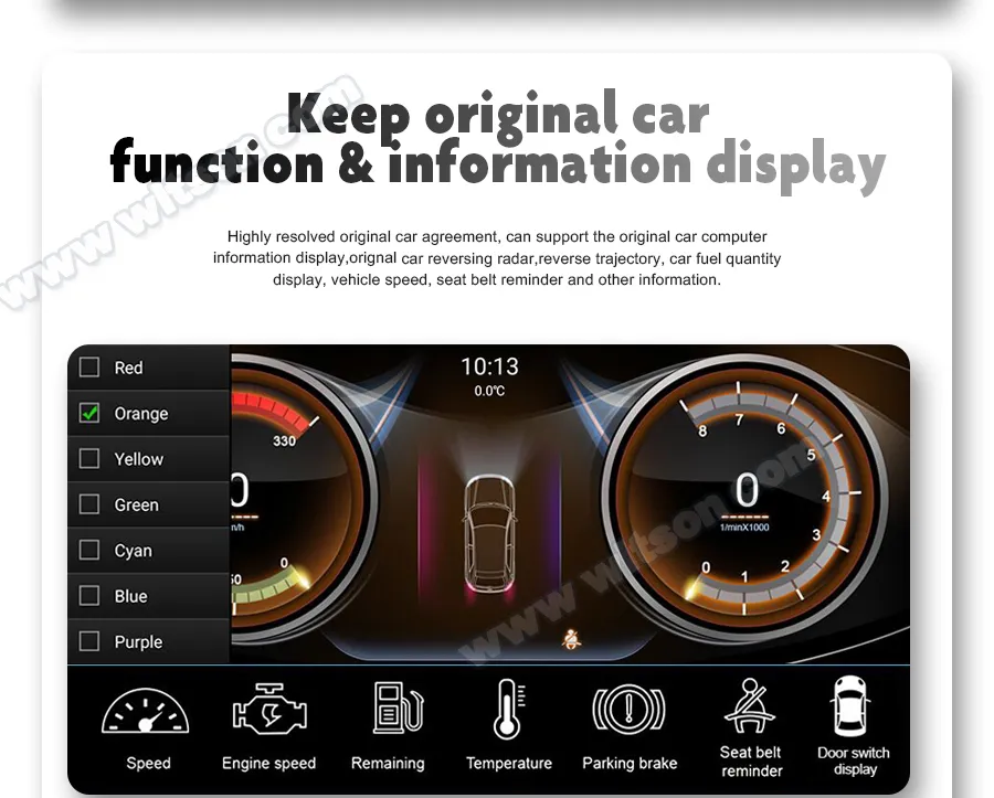Witson Android 10 System Car GPS Navi for Audi A4 A5 2008-2016 Rhd with Mmi 4G+64G RAM WiFi Google Bt Video Stereo Carplay Touch Screen