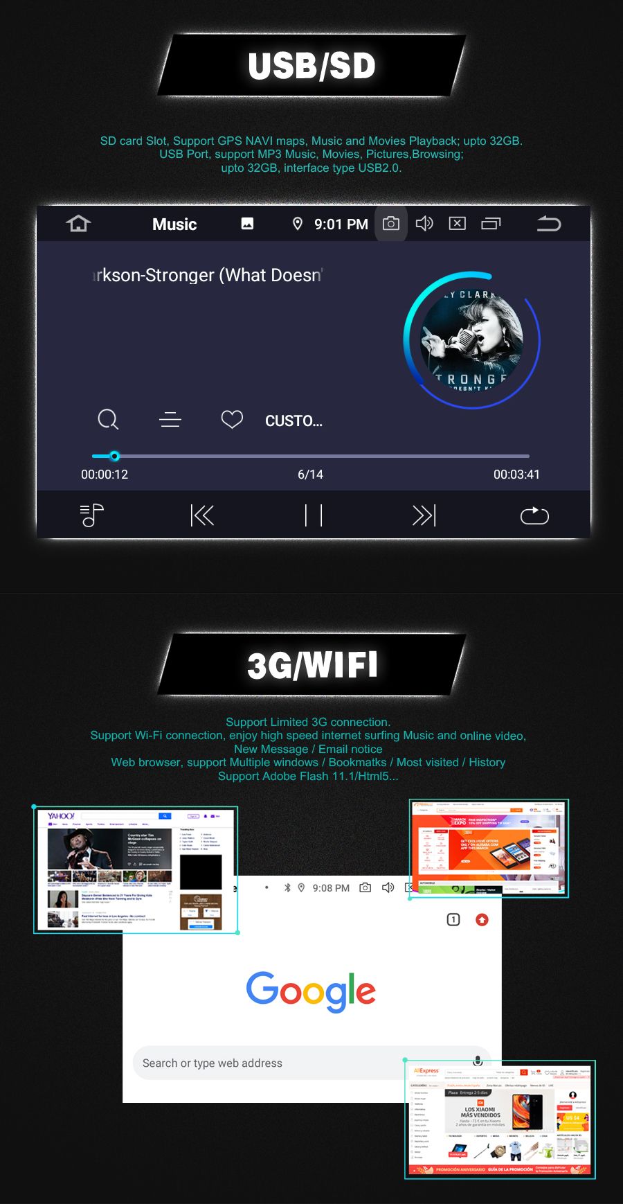 Witson Quad-Core Android 10 Car DVD GPS for KIA Sportage R2011 Built-in OBD Function