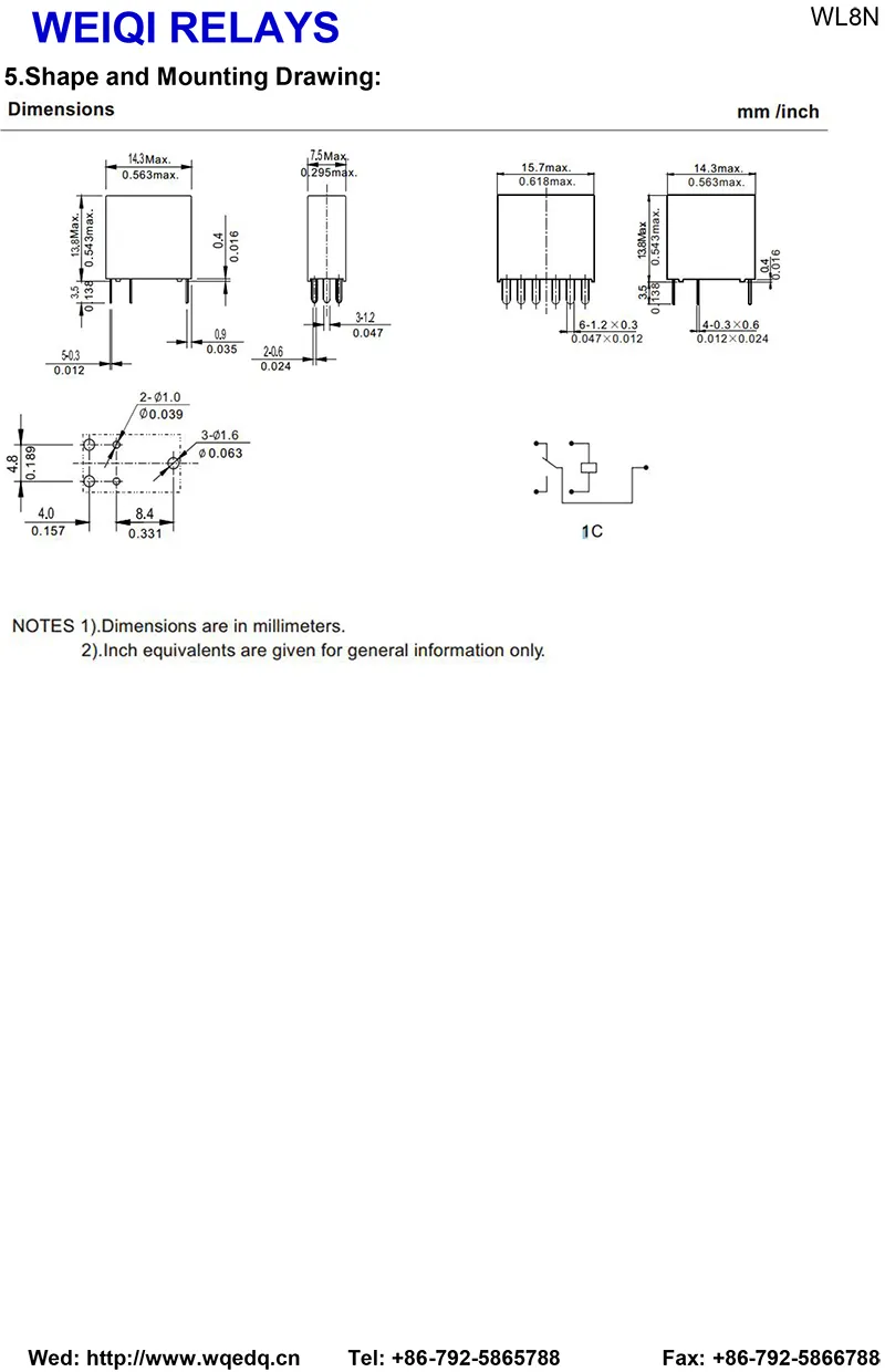 Wl8n 25A 30A 14VDC Auto Relay PCB Automotive Relays 5 Pin Rele for Car Intelligent System Automotion System